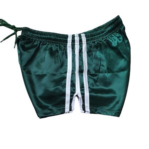 Sport Sprintershorts Retro Shorts Glanzsatin mit Potasche Bild 2