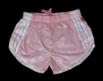 PU Nylon Sport Sprint Shorts mit Gummizug Retro Shorts