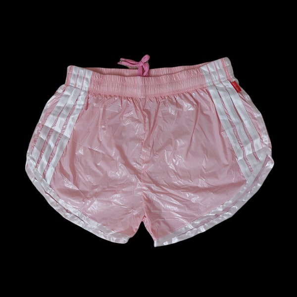 Short de sprint de sport en nylon PU avec short rétro élastique