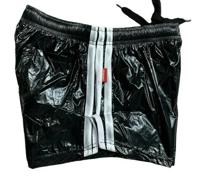 PU Nylon Sport Sprint Shorts mit Gummizug Retro Shorts Bild 2