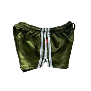 Sport Sprintershorts Retro Shorts Glanzsatin mit Potasche zdjęcie 2