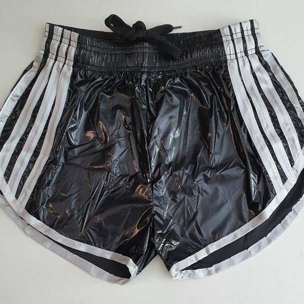 Short de sprint de sport en nylon PU avec short rétro élastique