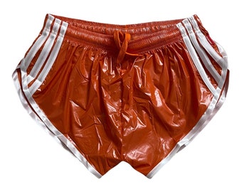 PU nylon high cut sport Sprinter Shorts made of PU gloss nylon