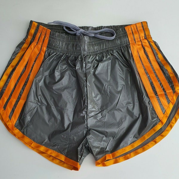 Short de sprint de sport en nylon PU avec short rétro élastique