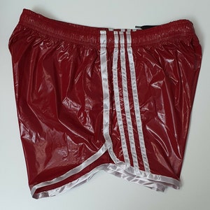 PU Nylon Sport Sprint Shorts mit Gummizug Retro Shorts zdjęcie 2