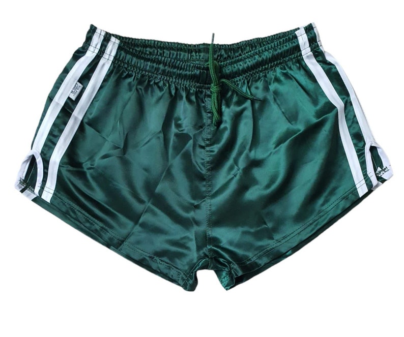 Sport Sprintershorts Retro Shorts Glanzsatin mit Potasche Bild 1