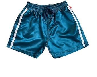 Sport Sprintershorts Retro Shorts Glanzsatin