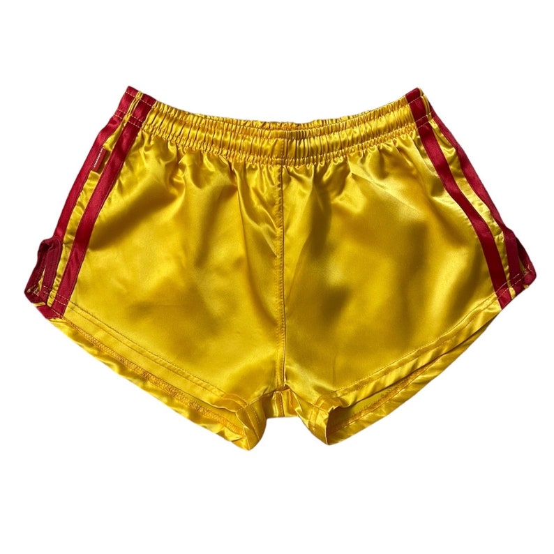 Sport Sprintershorts Retro Shorts Glanzsatin mit Potasche Bild 1