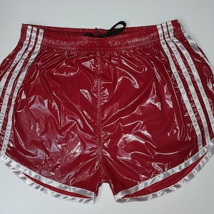 PU Nylon Sport Sprint Shorts mit Gummizug Retro Shorts zdjęcie 1