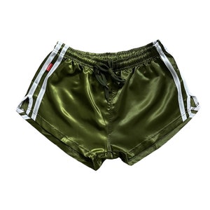 Sport Sprintershorts Retro Shorts Glanzsatin mit Potasche zdjęcie 1