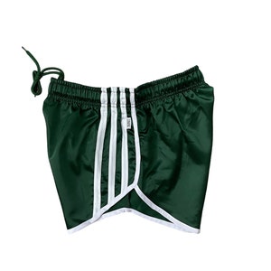 Satin Sport Sprint Shorts mit Gummizug Retro Shorts zdjęcie 2