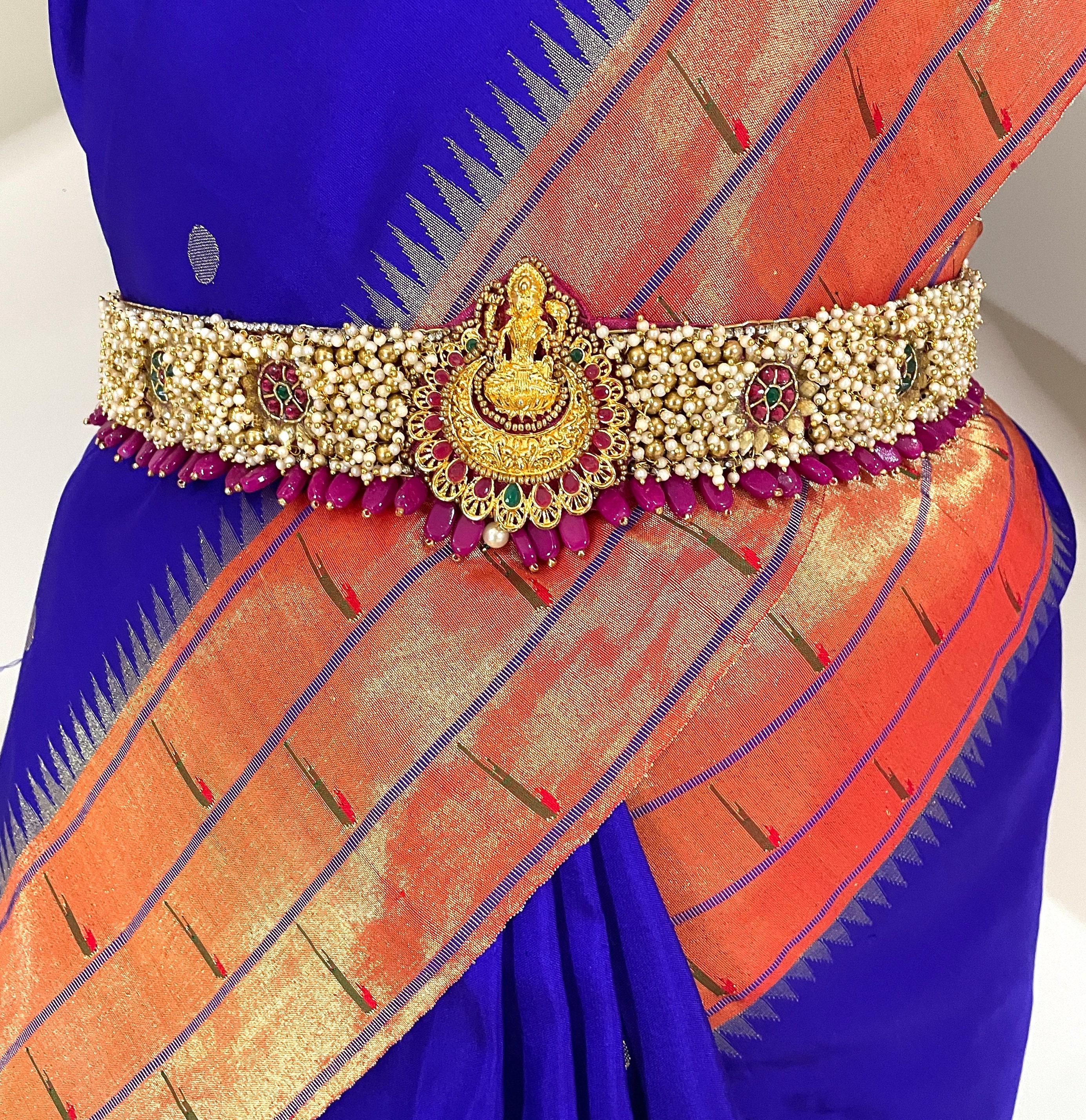 SAREE Belt-return Gift-adults/waist Belt/ Hip Belts/maggam Work Belt/embroidered  Belt/ Kamarbandh/ /indian Ethnic green, Orange and Red -  Canada