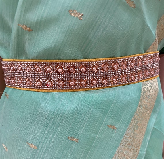SAREE Belt-adults Belt/waist Belt/ Hip Belts/maggam Work Belt/embroidery  Hip Belt/ Weddings/indian Ethnic yellow Belt -  Canada