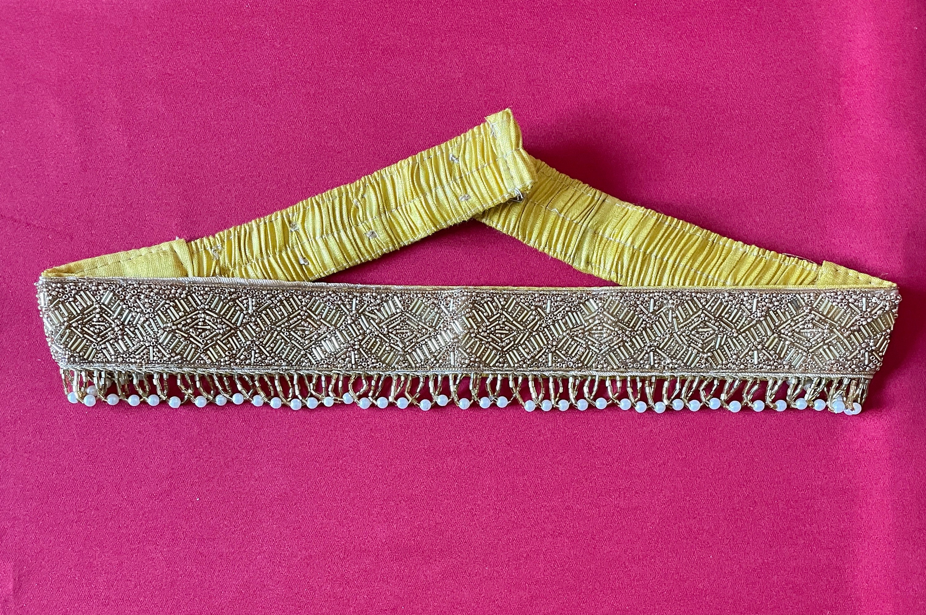 SAREE BELT Adults Size Maggam Work Waist Belt Hip Belts Maggam Work Belt  Embroidered Hip Belt Weddings Indian Ethnic-gold Belt 