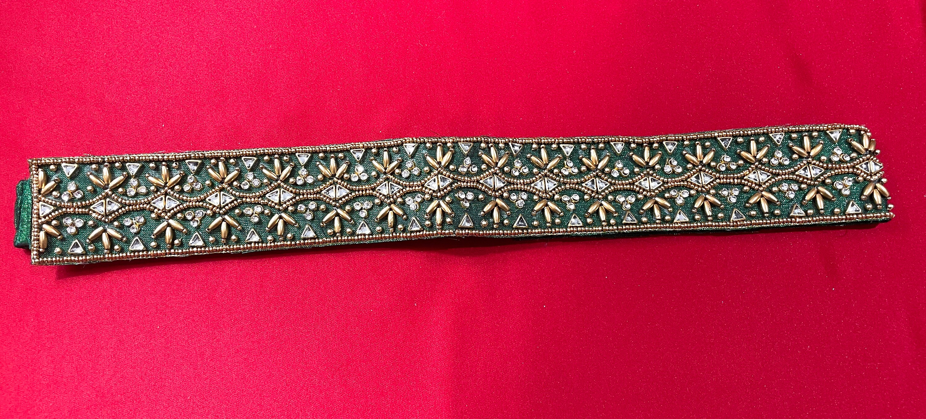 SAREE Belt-return Gift-adults/waist Belt/ Hip Belts/maggam Work Belt/embroidered  Belt/ Kamarbandh/ /indian Ethnic green, Orange and Red -  Canada
