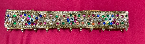 Buy SAREE BELT Adults/waist Belt/ Hip Belts/maggam Work Belt/embroidered  Hip Belt/ Kamarbandh/weddings/ Indian Ethnic gold/red/green Online in India  
