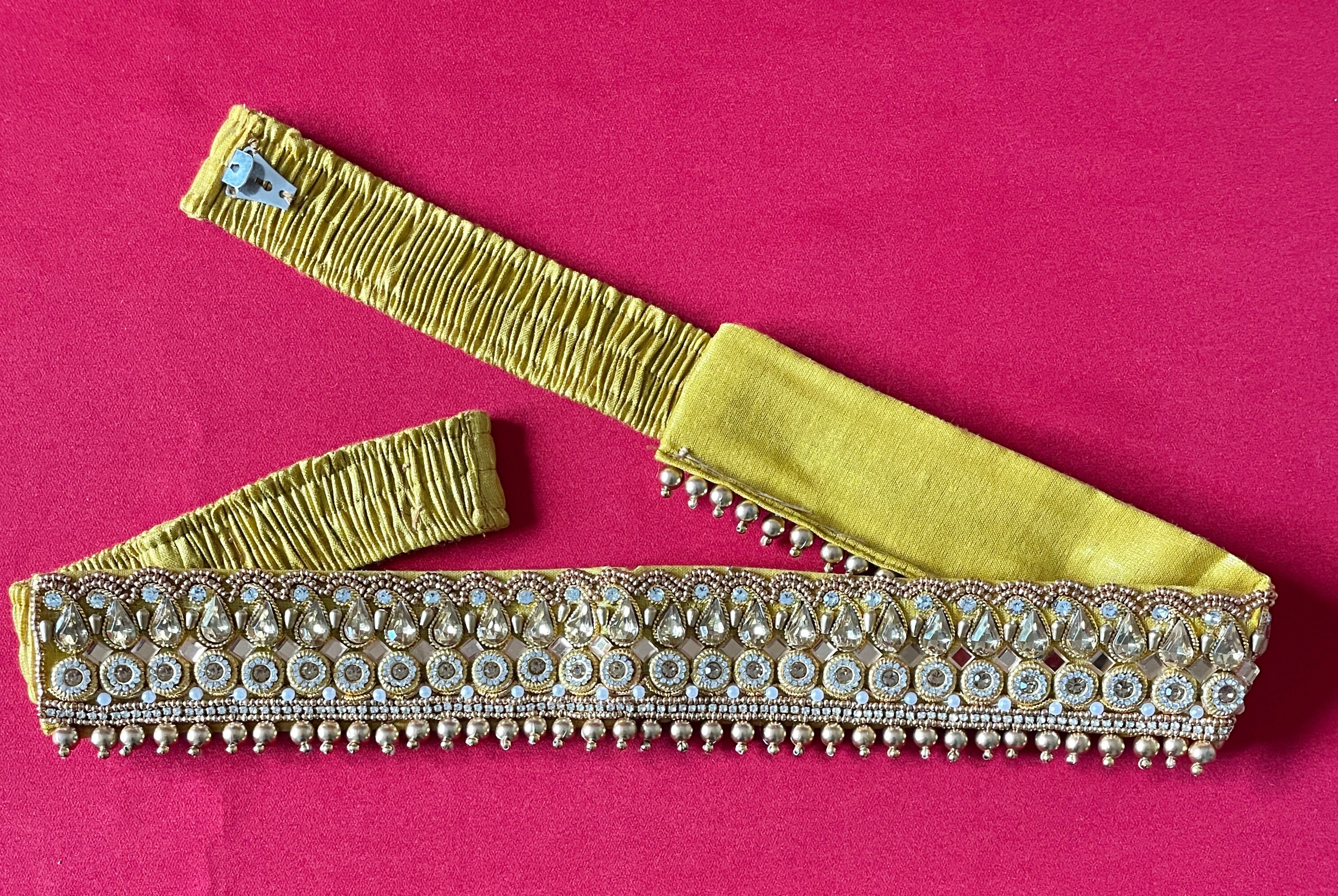 SAREE Belt Return Gift-adults/waist Belt/ Hip Belts/maggam Work Belt/embroidered  Hip Belt/indian Ethnic Gold/green and Gold/red -  Canada