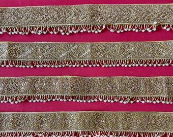 Adults Size SAREE BELT waist Belt Lehenga Belt-maggam Work Indian Ethnic  Gold/pink/green Read Desc for Waist Size 
