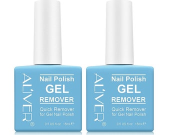 Quick and Easy Gel Nail Polish Remover (2 Pack) Removes Within 2-3 Minutes