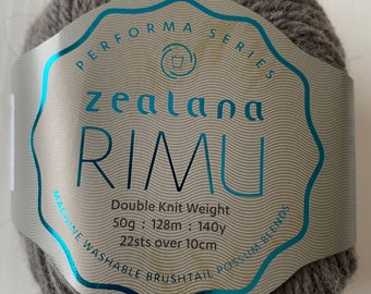 Rimu DK by Zealana Yarns.  3 Ball pack Colour R32 Slate.