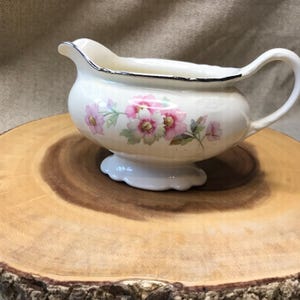 Homer Laughlin Virginia Rose small gravy boat