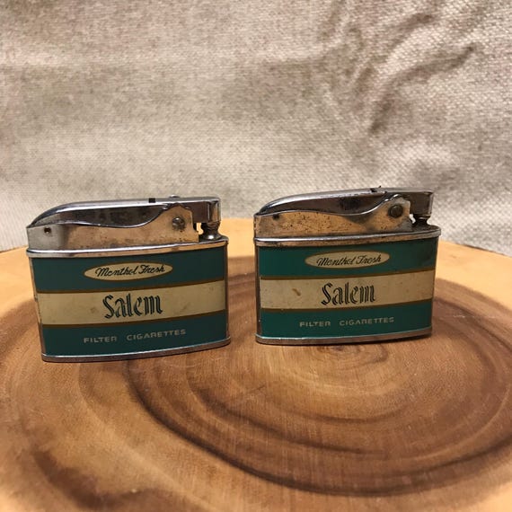 vintage salem cigarette lighter Cigarettes Penguin & Modenn Vintage Salem Cigarette Lighter Untested