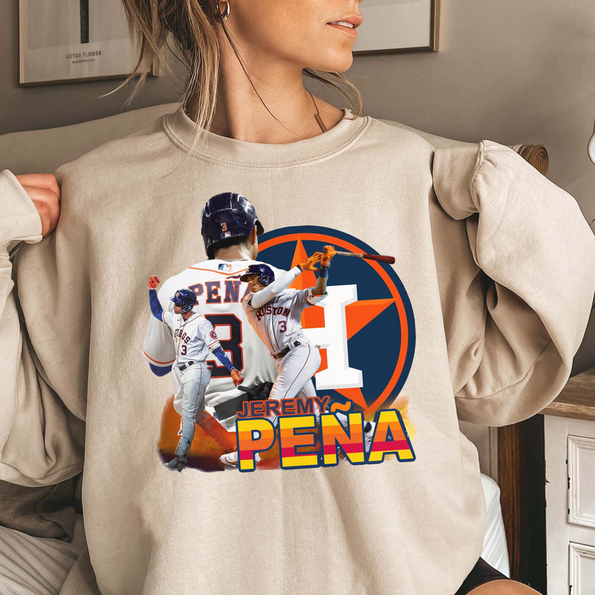 Vintage Jeremy Pena Astros Sweatshirt, Houston Astro World Series 2022 Sweatshirt