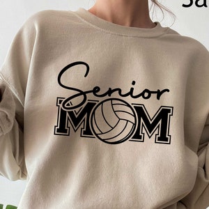 Senior Volleyball Mom Shirt Senior Volleyball Mom Sweatshirt Sports Cheer Mom Volleyball Vibes Sports Mom Shirt  Volleyball T-Shirt