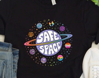 Safe Space Shirt Safe Space Sweatshirt Space Planets Shirt Planets Sweatshirt Milky Way Shirt Milky Way Sweatshirt Star Shirt