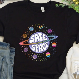 Safe Space Shirt Safe Space Sweatshirt Space Planets Shirt Planets Sweatshirt Milky Way Shirt Milky Way Sweatshirt Star Shirt