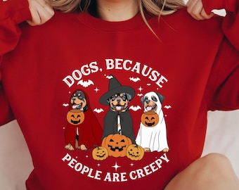 Halloween Dog Sweatshirt, Dogs Creepy Shirt, Dog Groomer Tsirt, Pet Grooming Sweater, Dog Quotes, Ghost Dog, Pet Mom