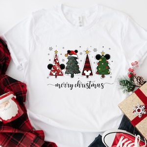 Merry Christmas Tree Shirt Mouse and Friends Christmas Shirt Christmas Season Sweatshirt Xmas Holiday Tee Christmas Tree Tee Christmas Squad