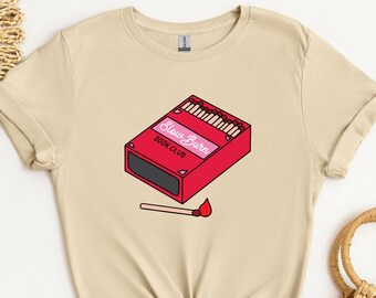 Slow Burn Book Club Tshirt, Bookish Shirt, Literature Fantasy, Booktok Merch, Librarian Teacher Bookish, Gift For Teachers