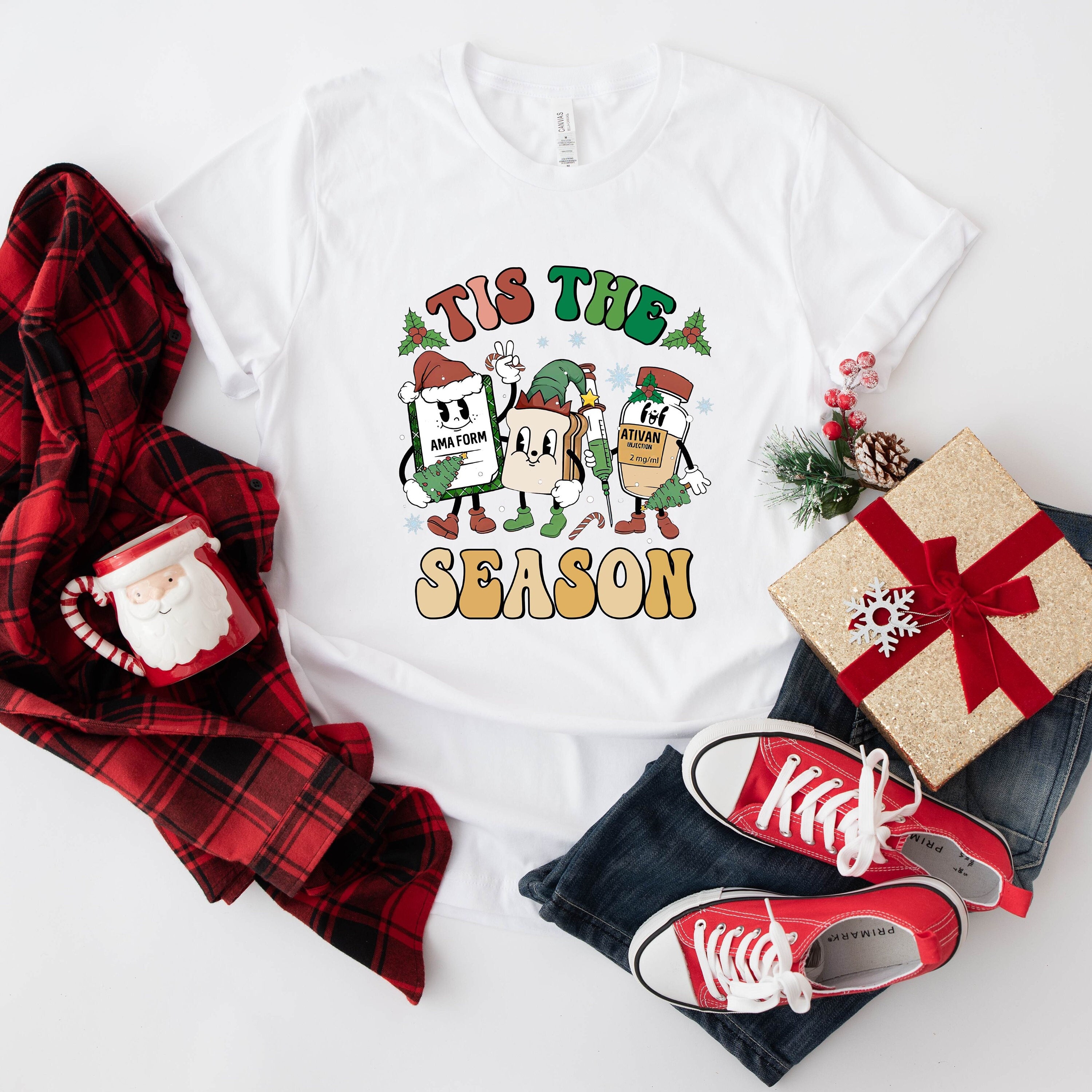 Tis The Season Christmas Shirt Tis The Season Christmas Sweatshirt Nurse Christmas Nurse Sweatshirt Pharmacology Shirt Fall Nurse