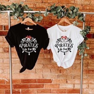 Mickey A Pirate&#39;s Life For Me Shirt Minnie Pirate Shirt Disney Pirate Themed Tee Pirates Family Matching Shirt Disney Cruise Tee