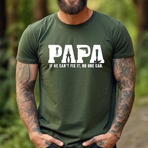 Papa Tools Shirt,Father's Day Shirt,Papa Sweatshirt,Papa can Fix it Tool Box Tee,Father's Day Shirt,Gift for Papa image 1