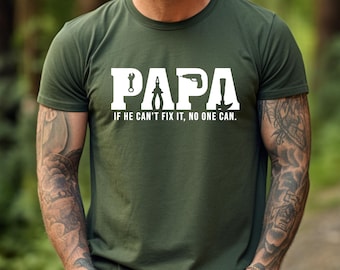 Papa Tools Shirt,Father's Day Shirt,Papa Sweatshirt,Papa can Fix it Tool Box Tee,Father's Day Shirt,Gift for Papa