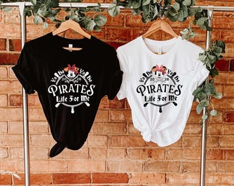 Mickey A Pirate's Life For Me Shirt Minnie Pirate Shirt Disney Pirate Themed Tee Pirates Family Matching Shirt Disney Cruise Tee