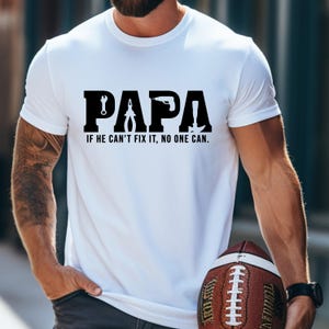 Papa Tools Shirt,Father's Day Shirt,Papa Sweatshirt,Papa can Fix it Tool Box Tee,Father's Day Shirt,Gift for Papa image 2