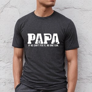 Papa Tools Shirt,Father's Day Shirt,Papa Sweatshirt,Papa can Fix it Tool Box Tee,Father's Day Shirt,Gift for Papa image 3