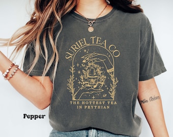 Suriel Tea Co Comfort Color Shirt, A Court Of Thorns And Roses Shirt, Bookish Comfort Color Shirt, Suriel Tea Tshirt