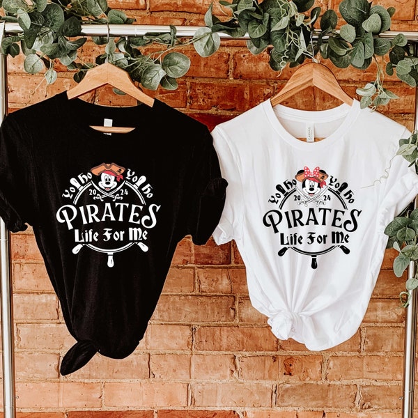 Mickey A Pirate's Life For Me Shirt Minnie Pirate Shirt Disney Pirate Themed Tee Pirates Family Matching Shirt Disney Cruise Tee