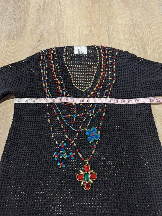 Express Tricot Hand Knitted Festival Tunic Size X… - image 6