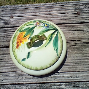Handmade in Italy 1956 Dressing Powder Ceramic Lidded Bowl 301/654 ever made