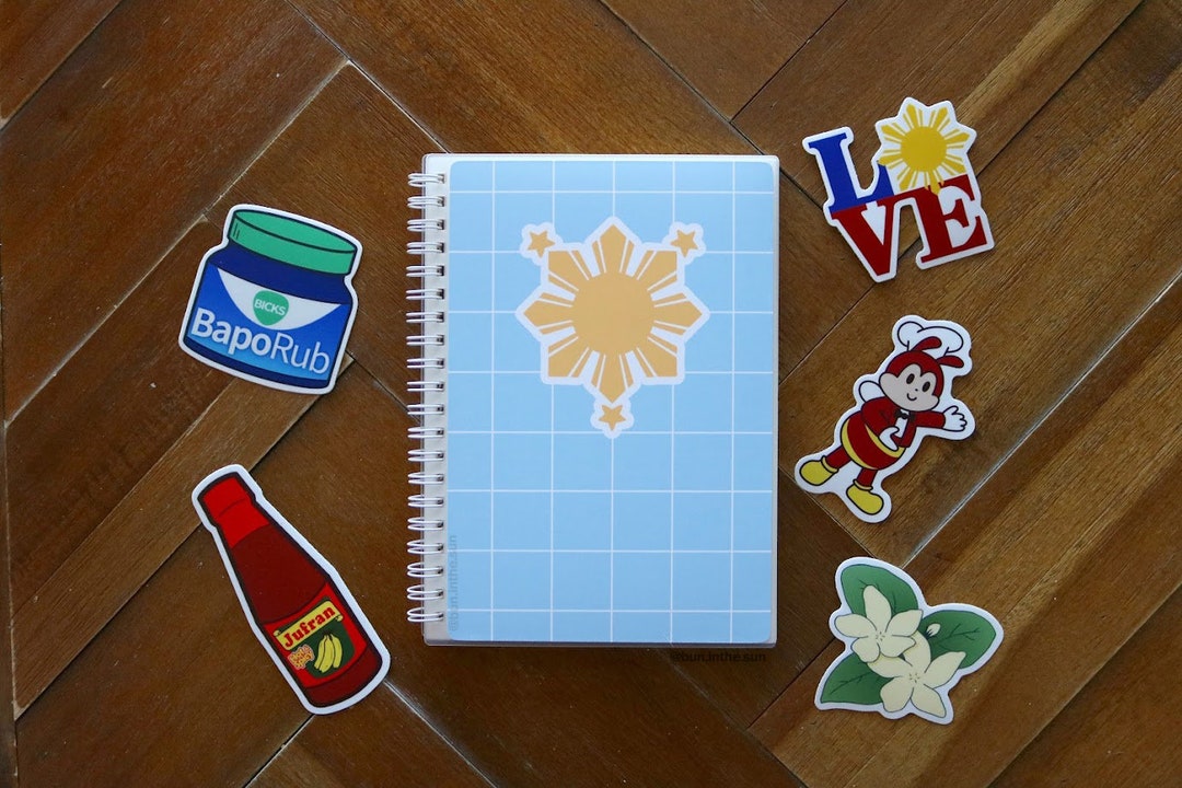 Filipino Sun Reusable Sticker Book 5x7 Inches - Etsy