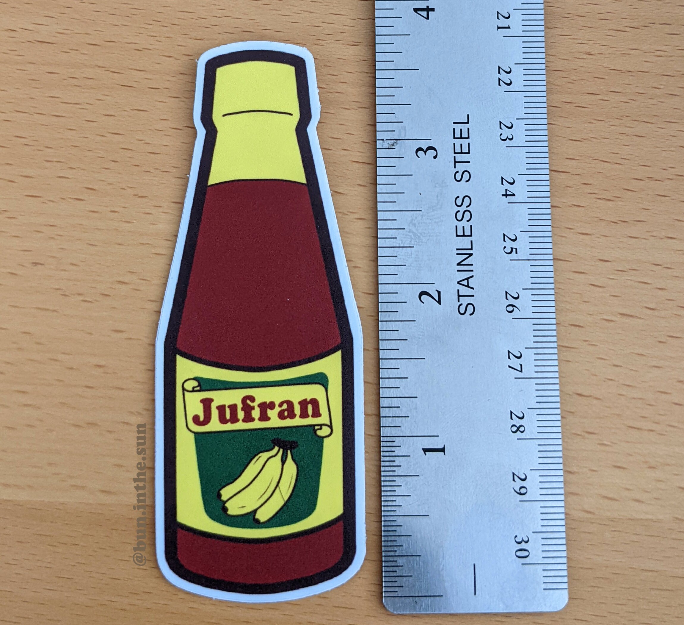 Jufran Ketchup 1.3x3.7inch Sticker Die Cut Waterproof Etsy