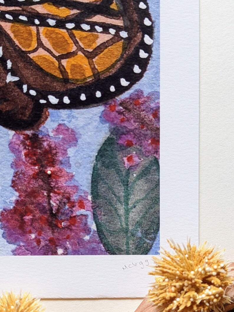 Monarch Butterfly Watercolor Art Print. 8” X 8”. Butterfly Art Print ...