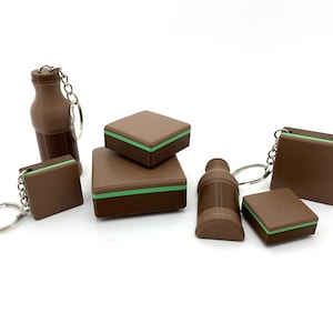 3pk BYU Chocolate Milk Magnets & Keychains, 3D Printed Gifts