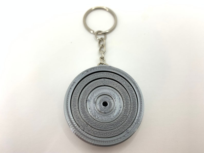 Gyroscopic Keychain STL File for 3D Printed Gyroscopic Keychain, Ring Fidget Toy, Desk Toy ...