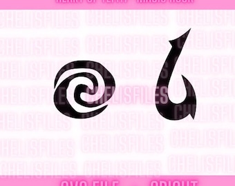 Moana Svg / Mauis gancho Svg / Corazón de Tefiti svg